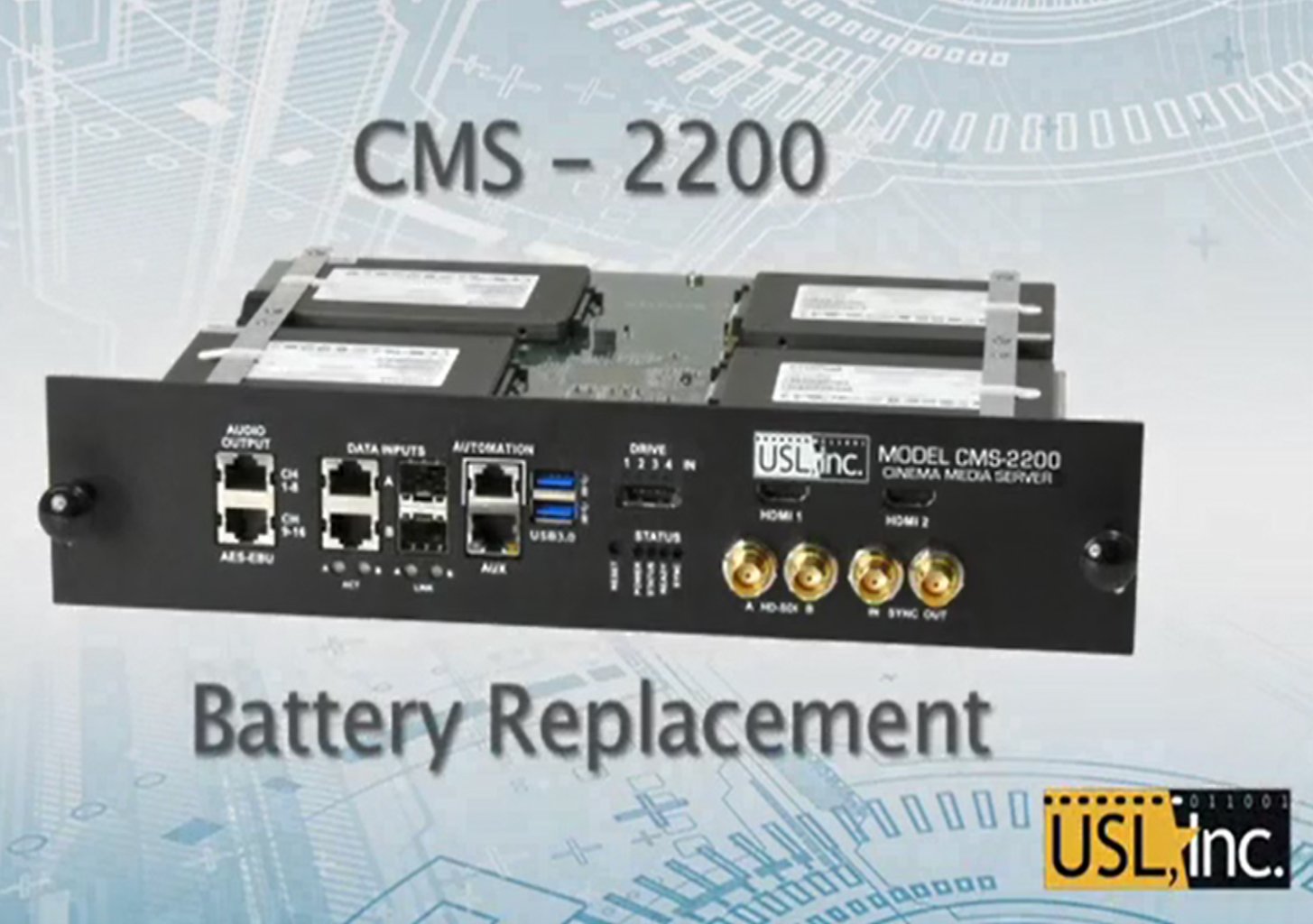 Video thumbnail for CMS-2200 Battery Replacement