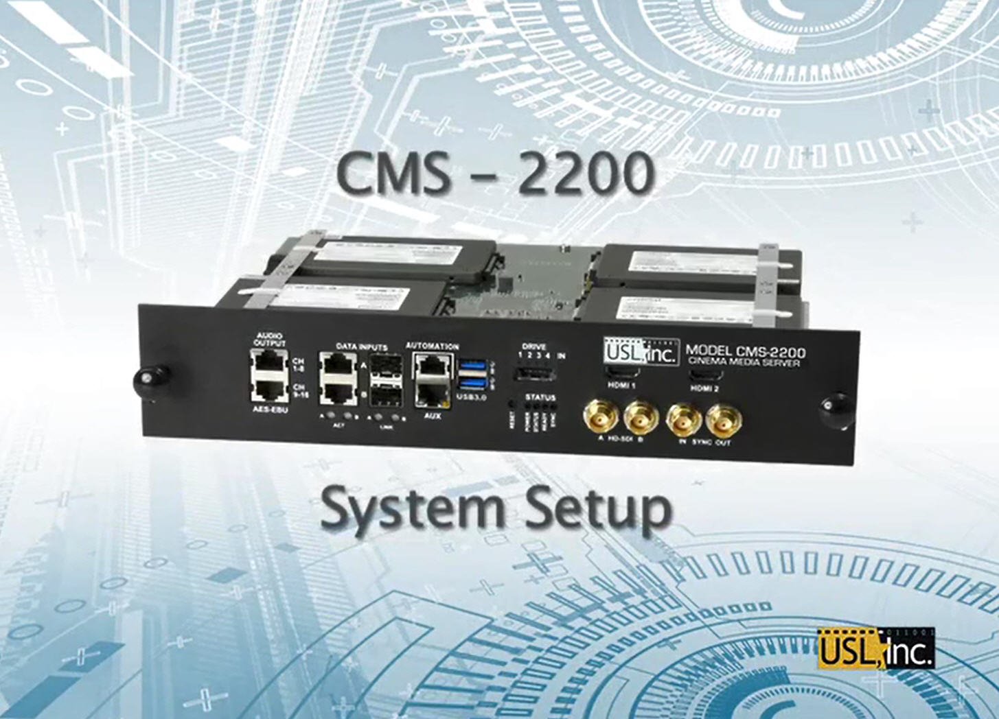 Video thumbnail for CMS-2200 System Setup