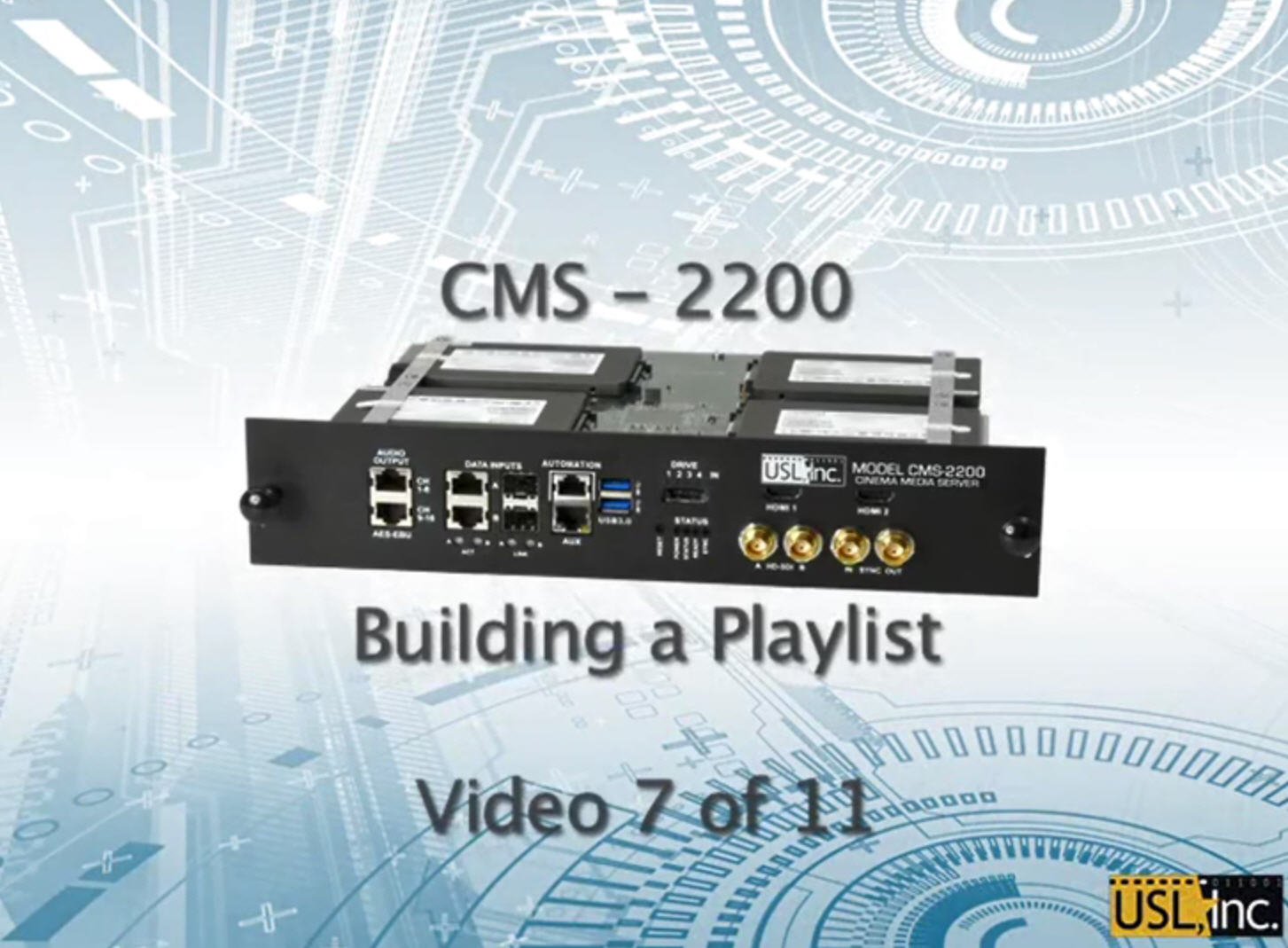 video thumbnail for CMS-2200 Building a Playlist