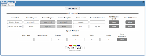 Datapath Aetria程序的屏幕快照