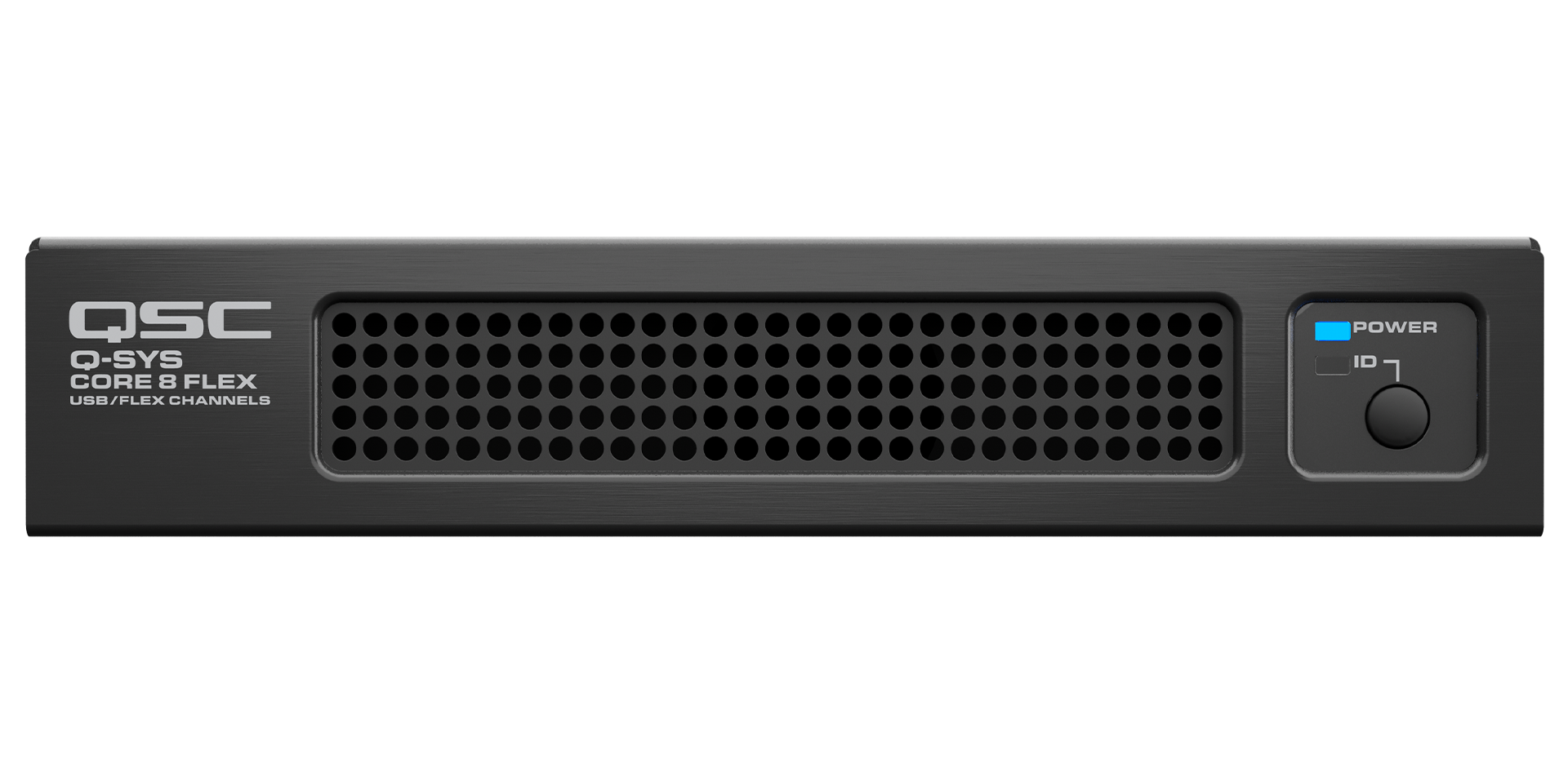 Q-SYS Core Flex的正面图