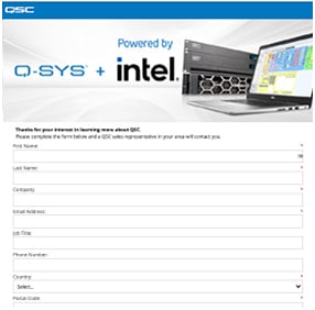 Q-SYS + 英特尔问题表视图